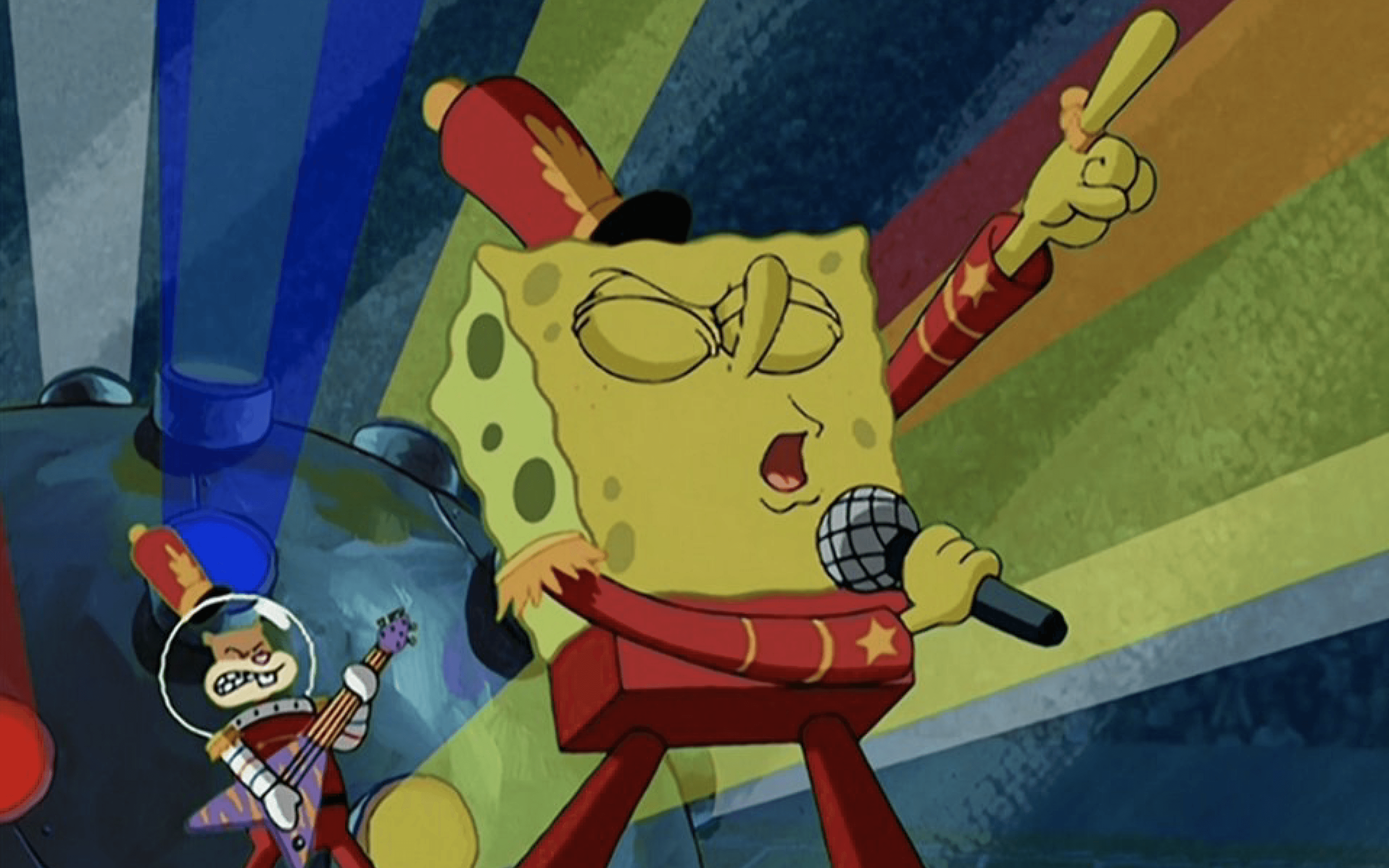 cartoon spongebob singing