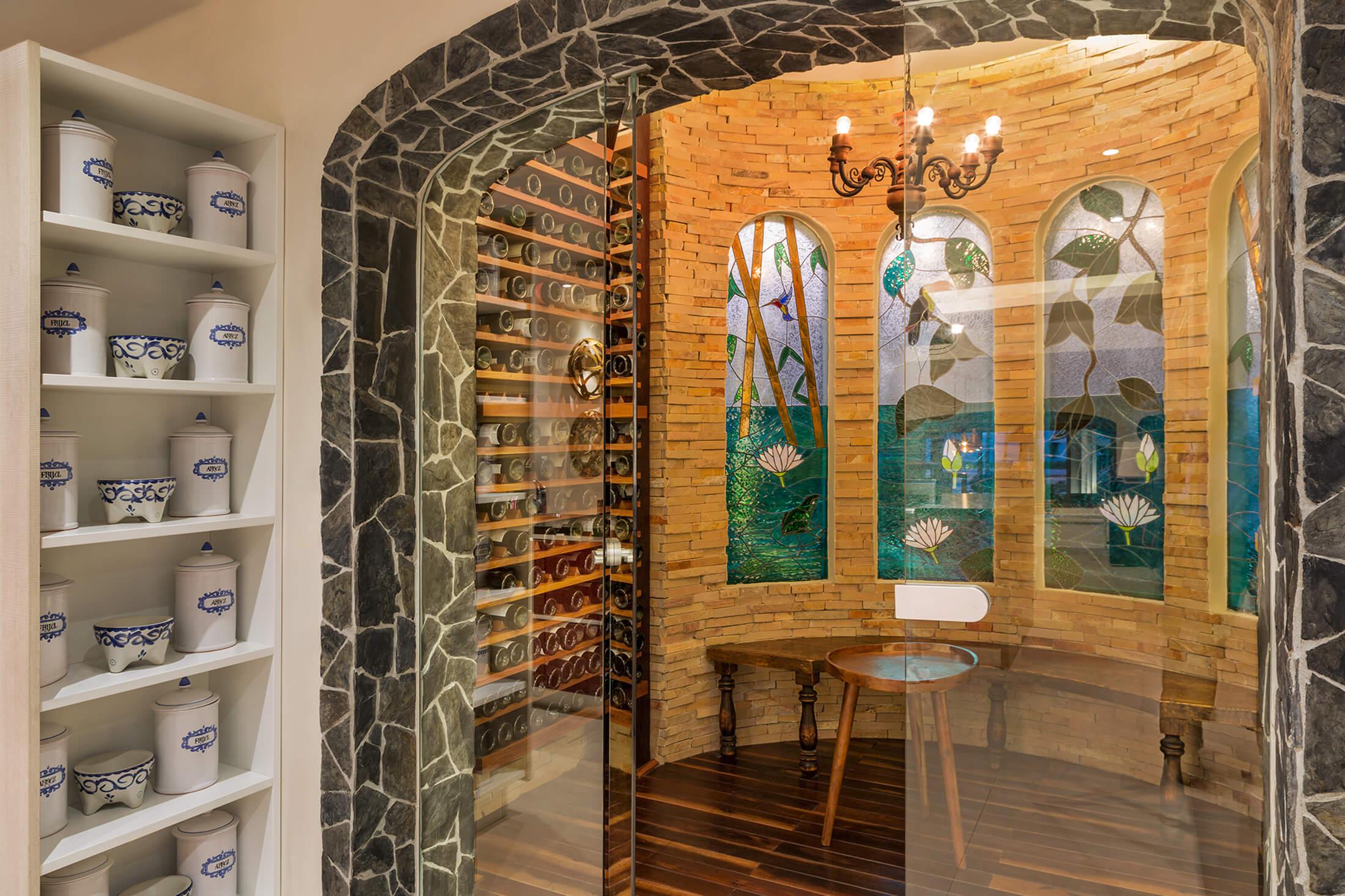 Casa Del Mar wine cellar