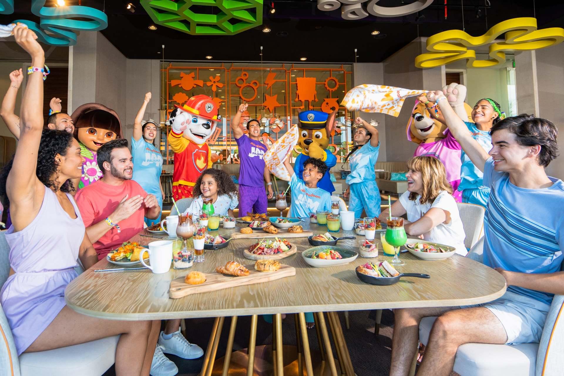 Family Breakfast with Nick characters