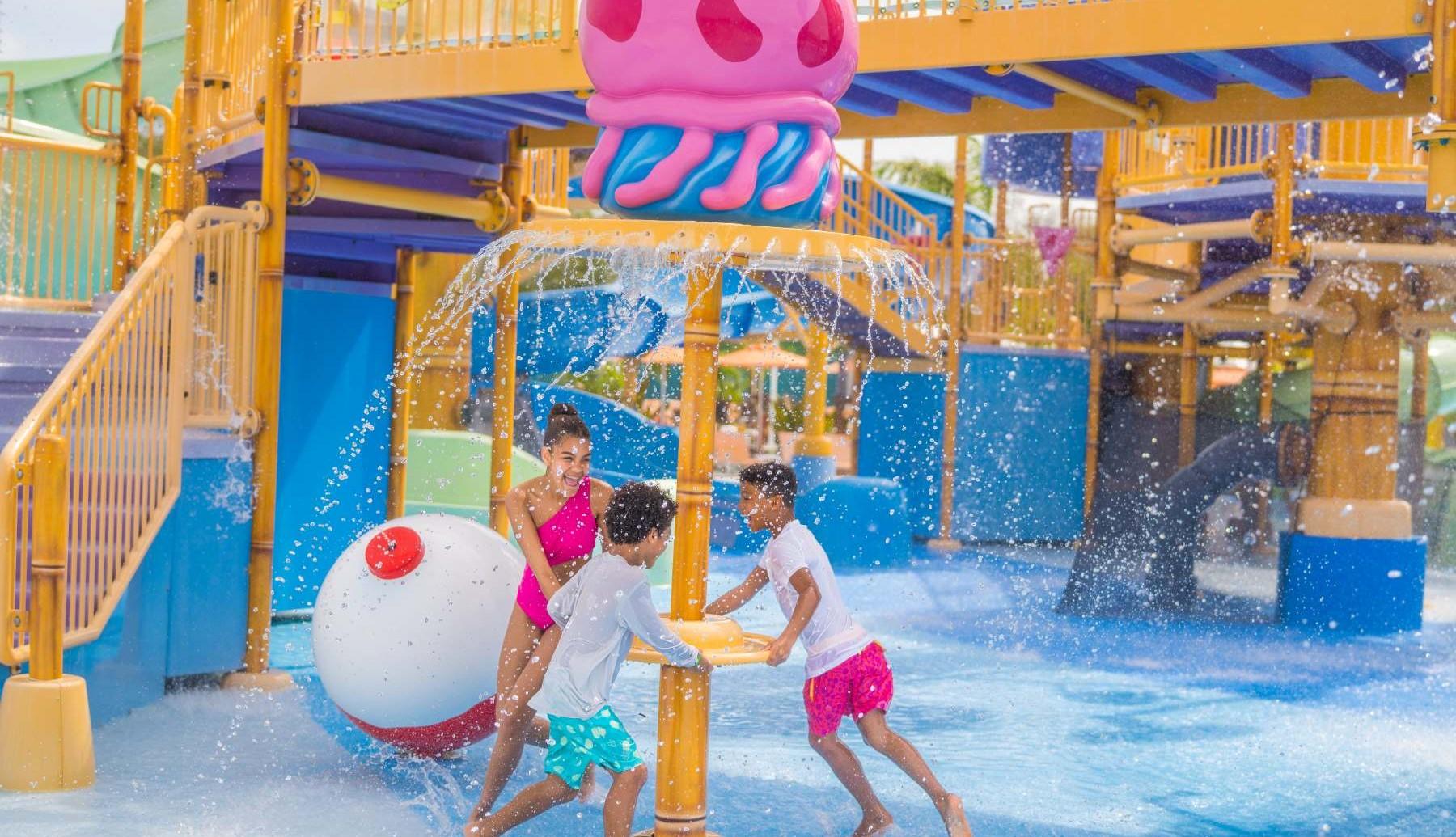 kids playing in aqua nick