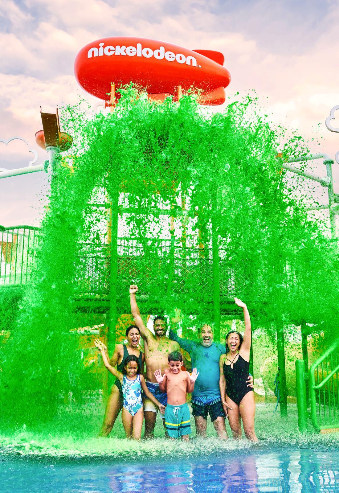Family in Aqua Nick with slime