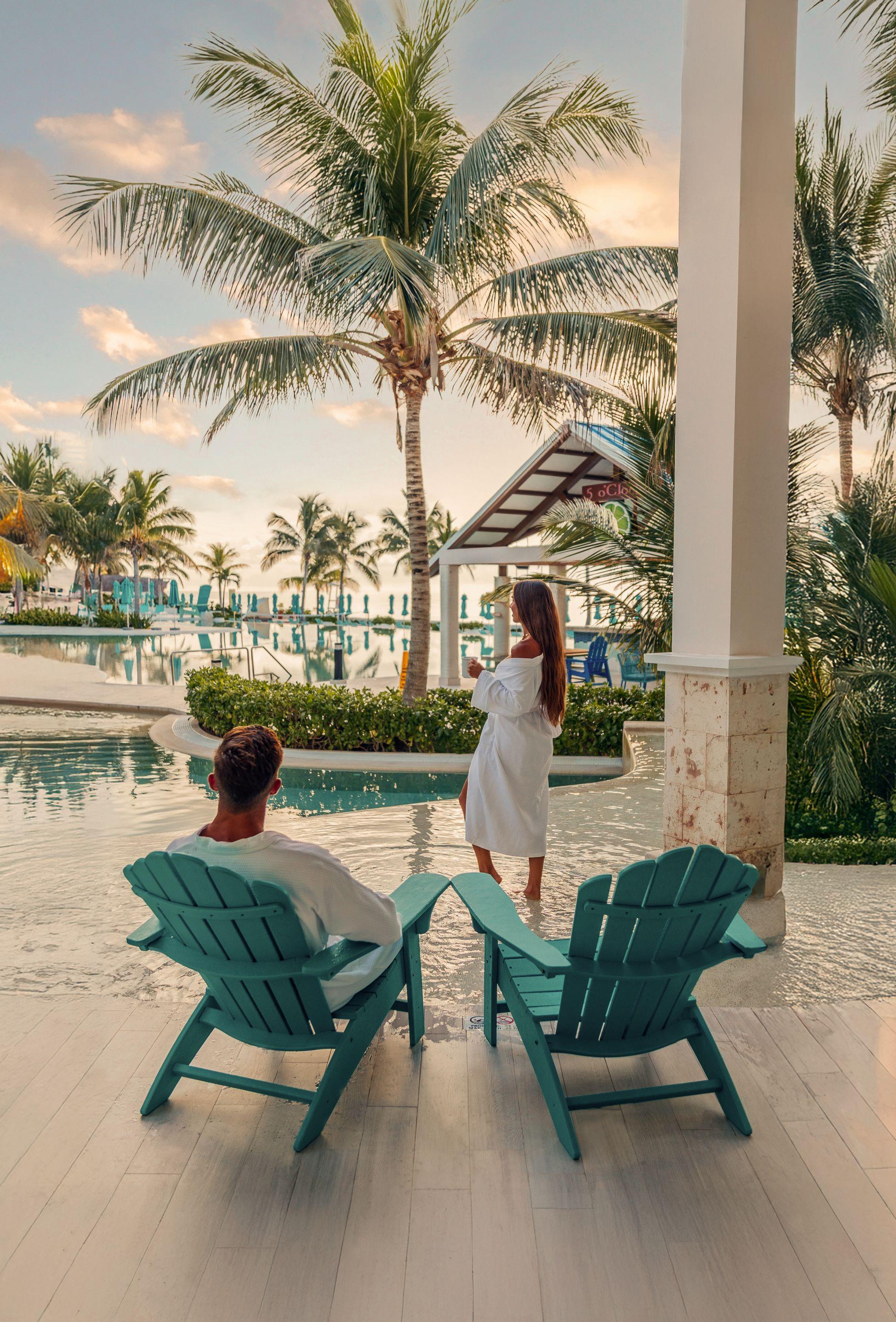 Couple in resort