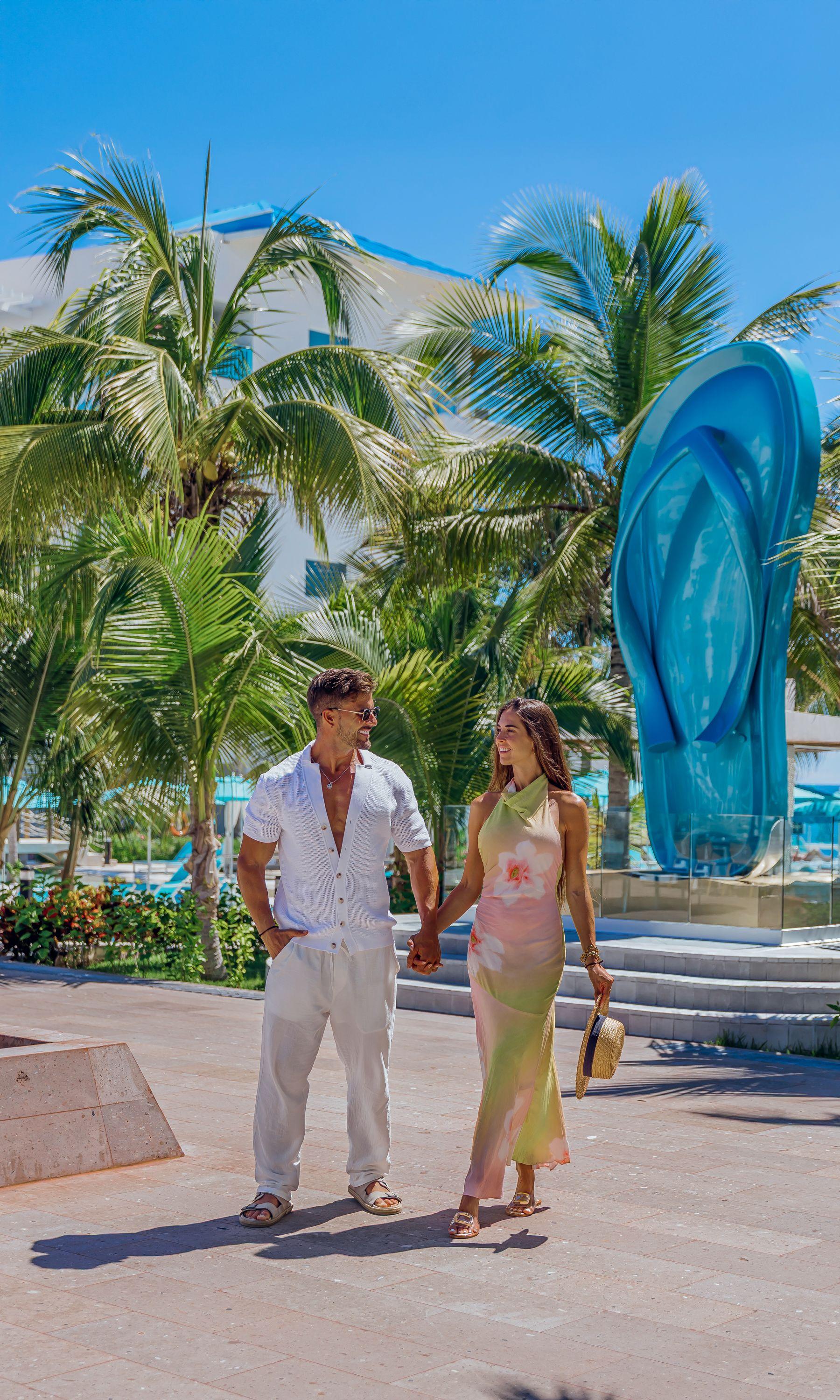 Couple in resort
