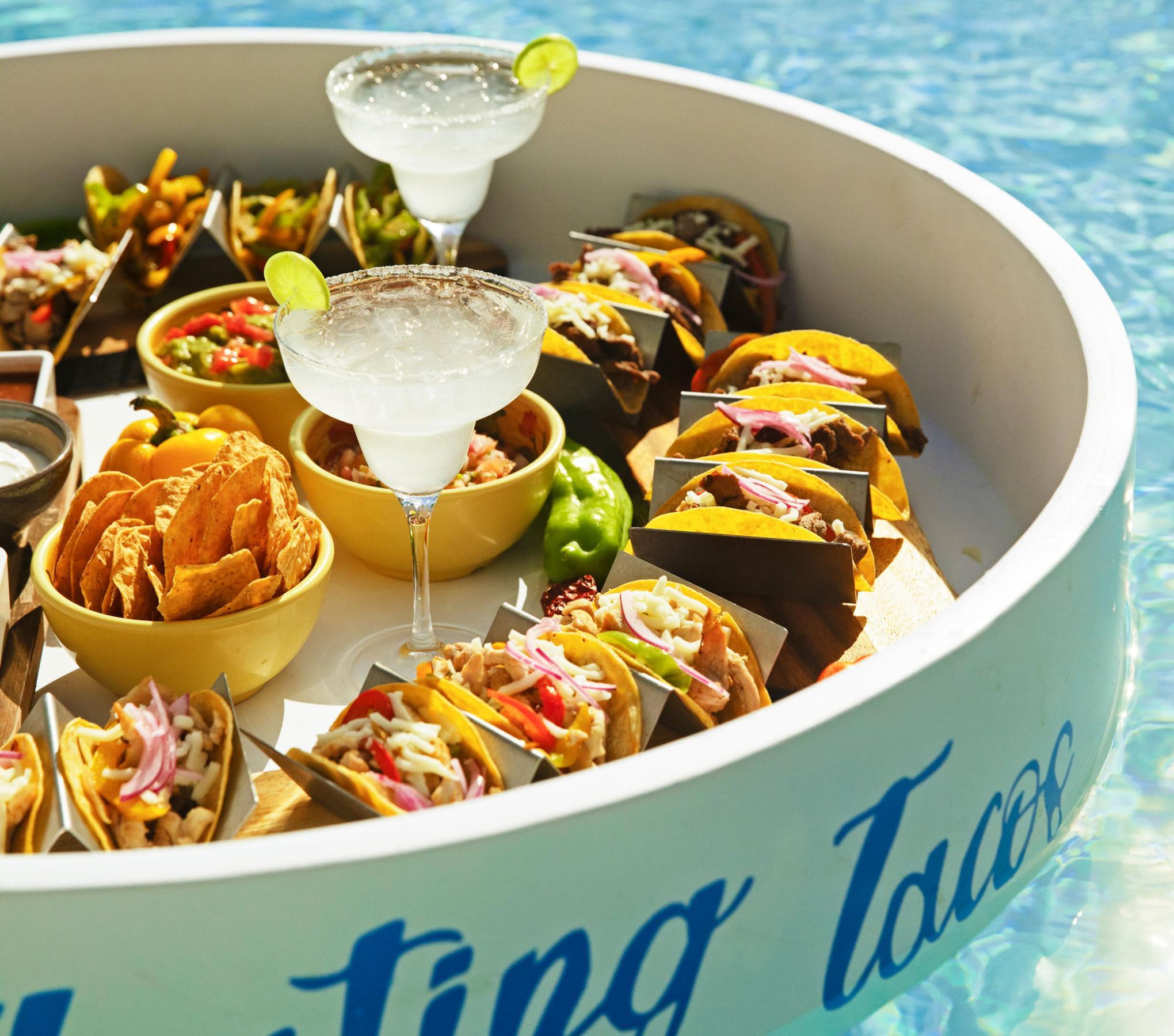 Floating taco bar
