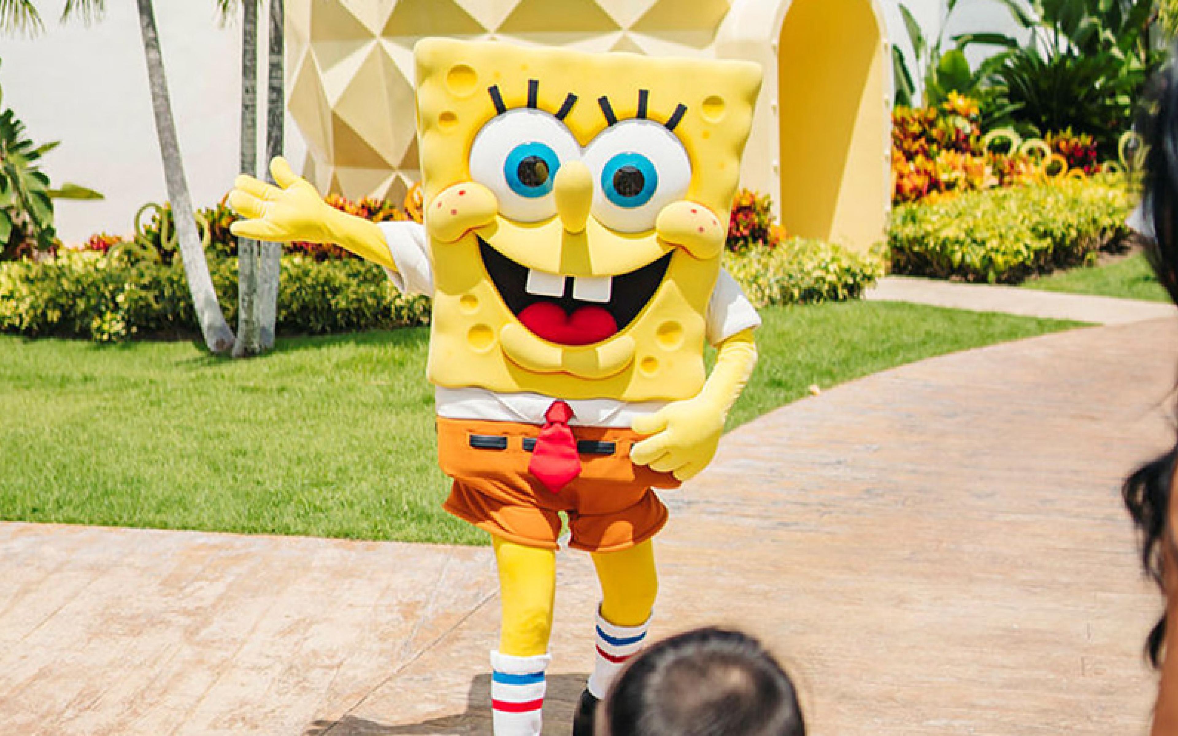 Sponge Bob waving