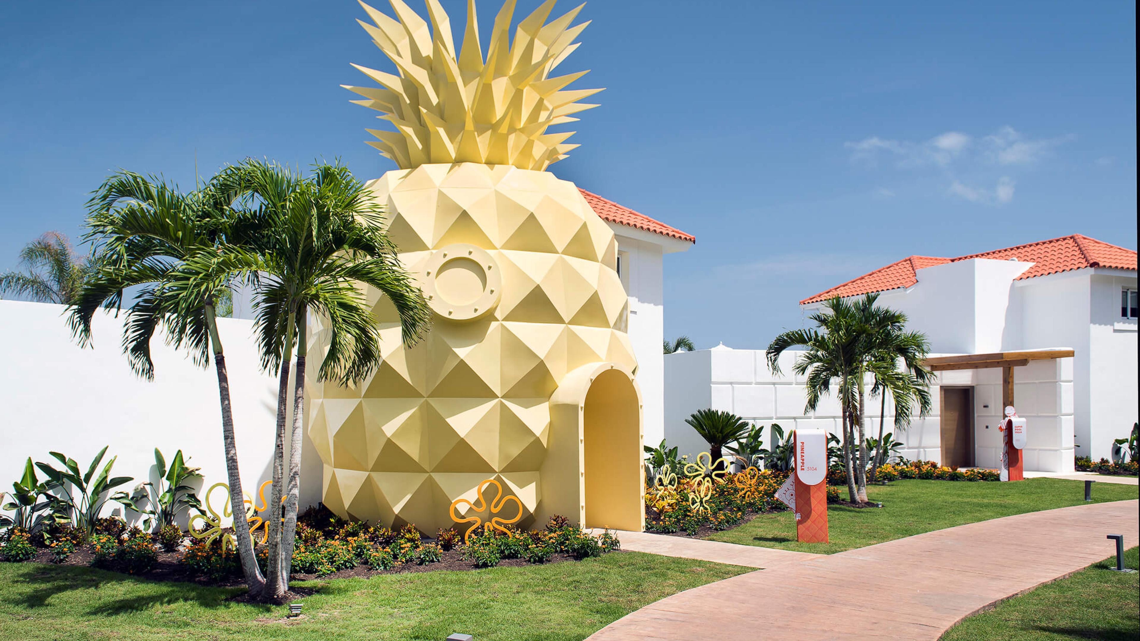 Outdoor shot of Spongebob Pineapple Suite