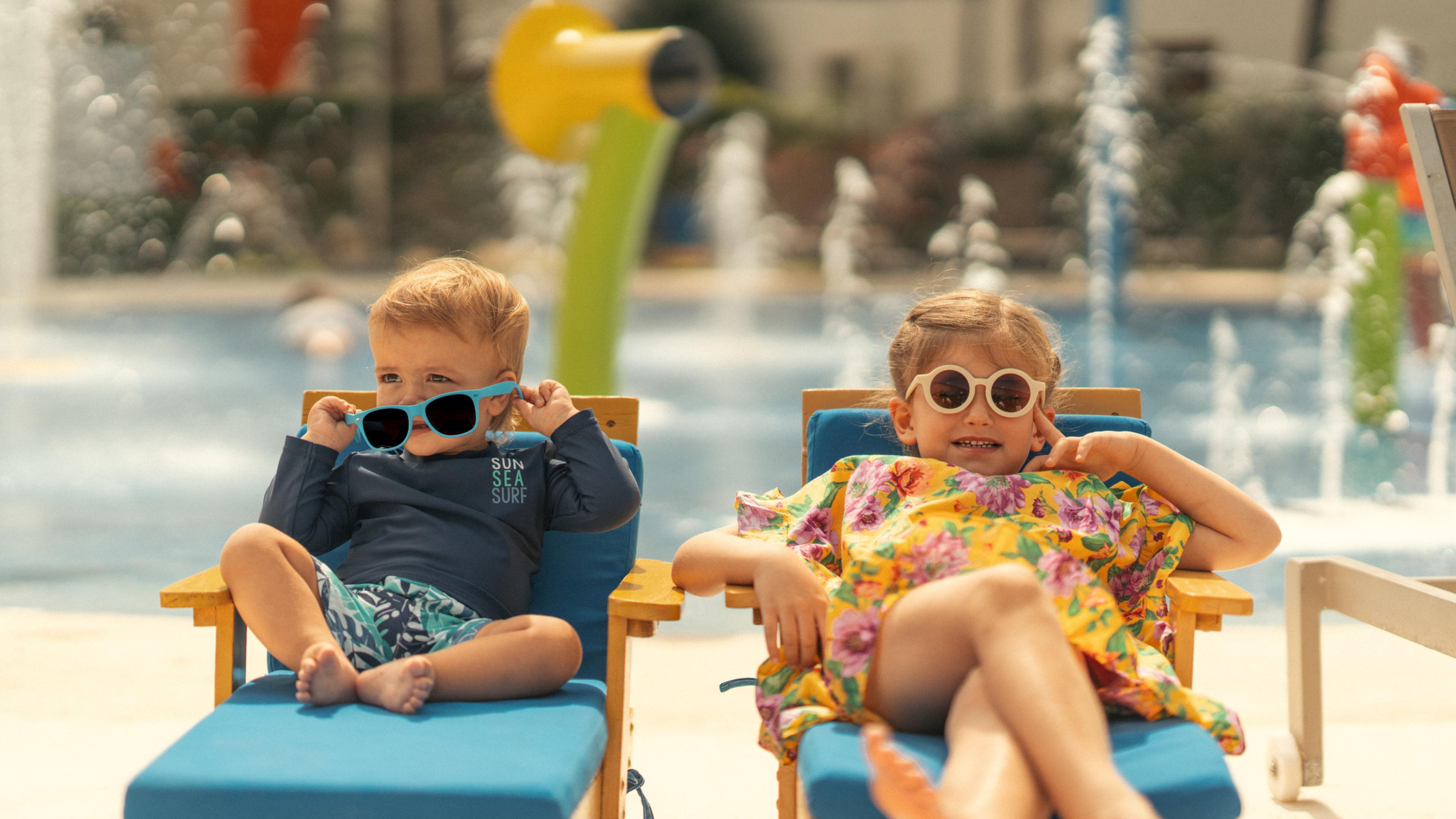 Kids in pool at Azul Beach Resort Riviera Cancun